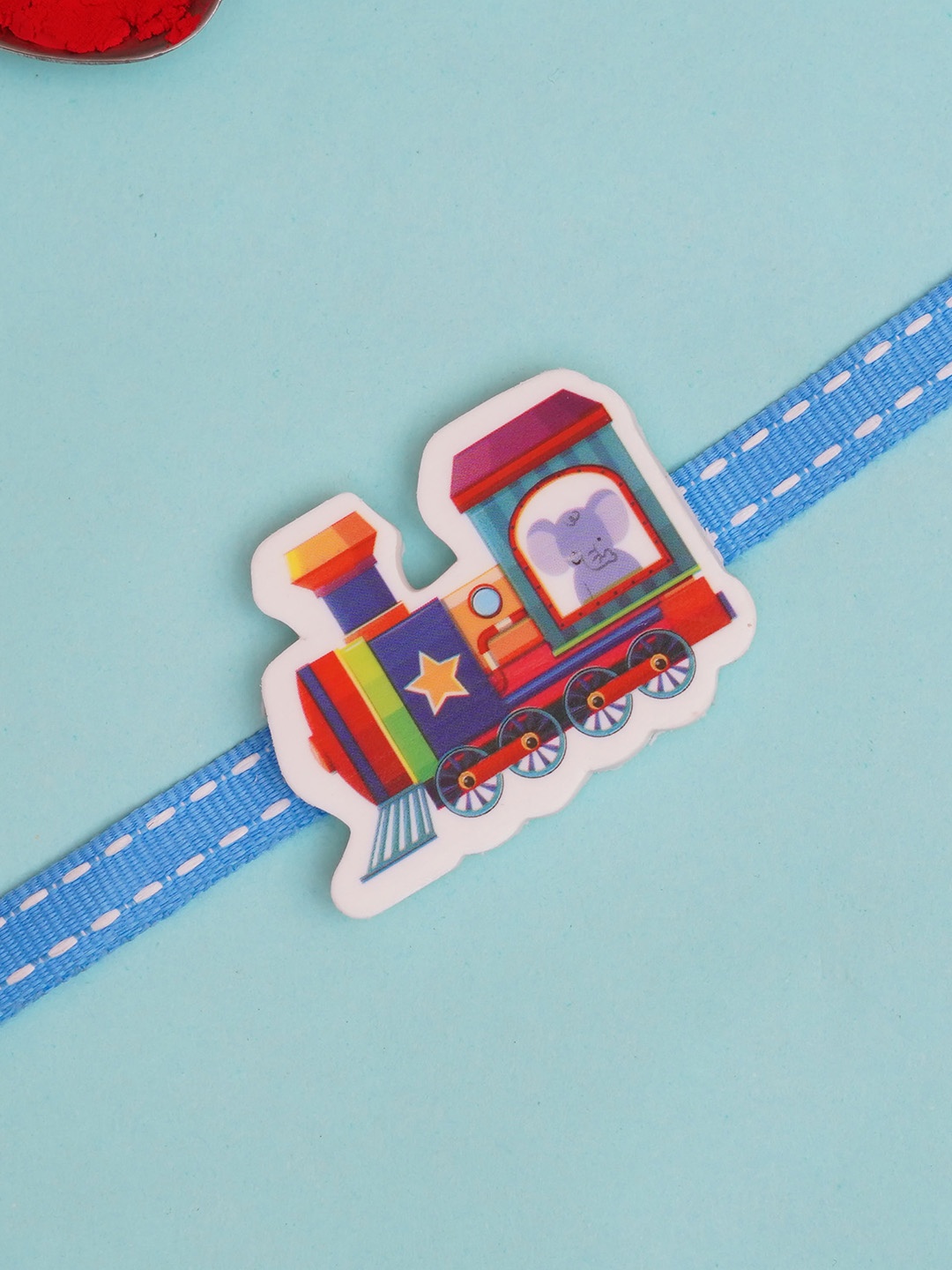 

The Magic Wand Boys Train Engine Charm Rakhi, Blue