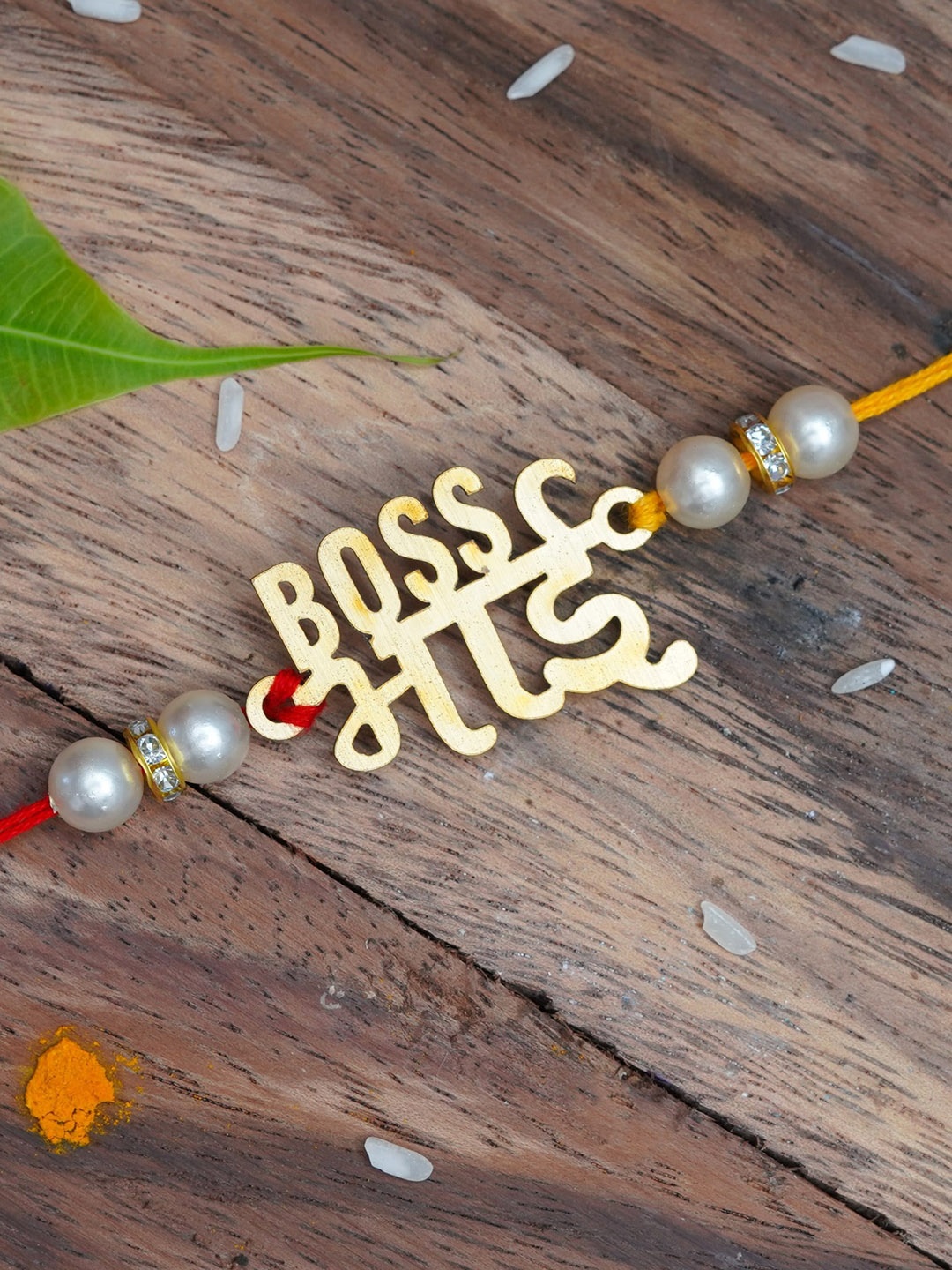 

The Magic Wand Boys Boss Bhai Charm Rakhi, Gold