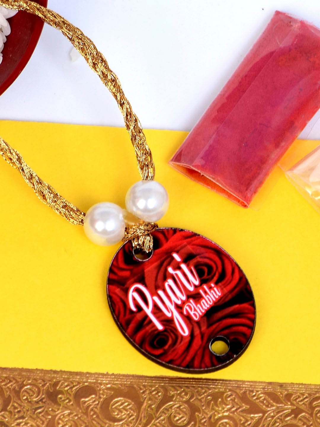 

The Magic Wand Pyari Bhabhi Charm Rakhi, Red