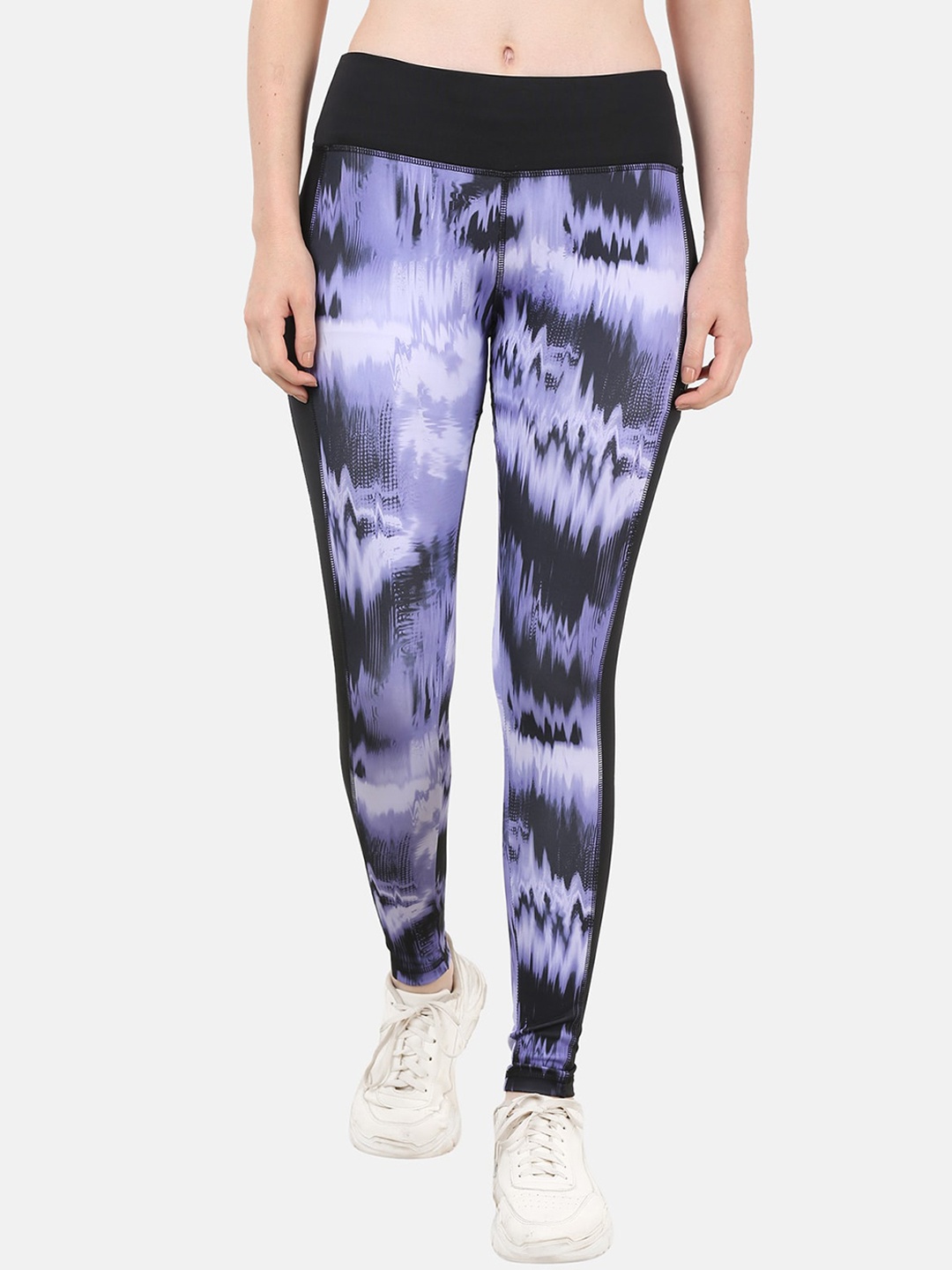 

The Dance Bible Women Printed Rapid-Dry Technology Sports Tights, Purple