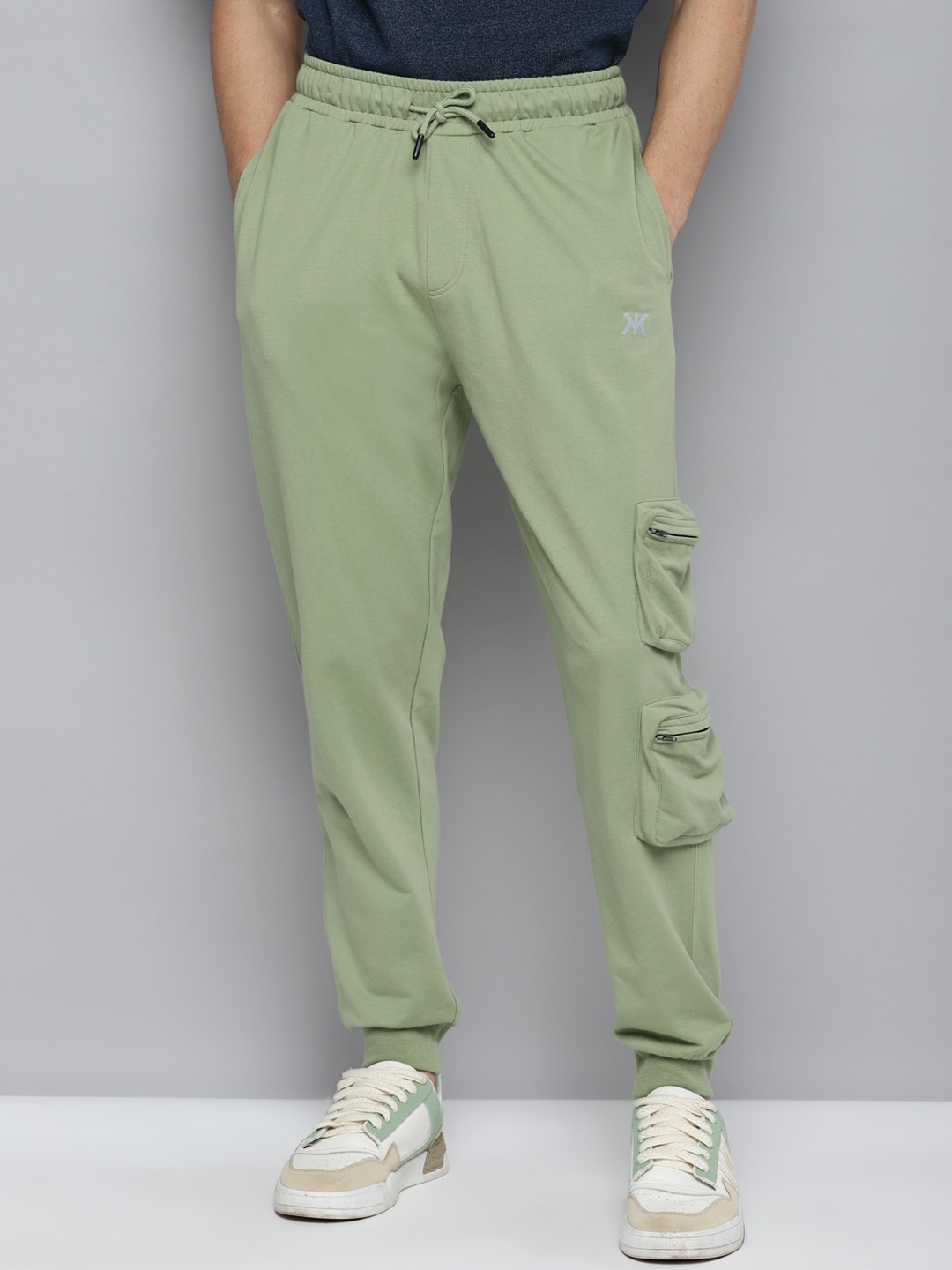 

Kook N Keech Men Soft Functional Pure Cotton Joggers, Green