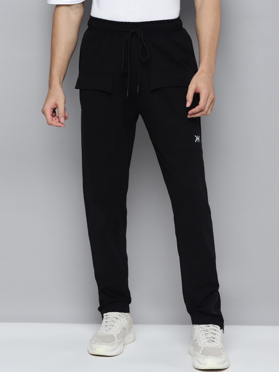 

Kook N Keech Men Cotton Regular Fit Track Pants, Black