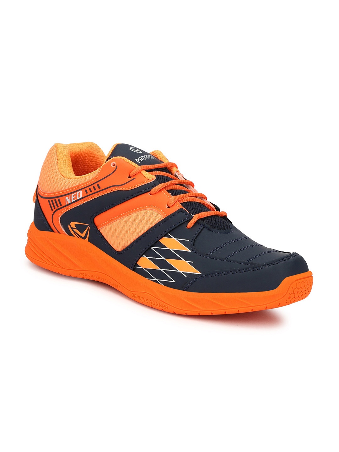 

PRO KVH Men Super Grip EVA Non-Marking Badminton Shoes, Orange