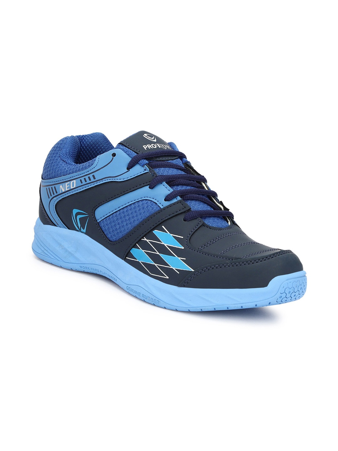 

PRO KVH Men Super Grip EVA Non-Marking Badminton Shoes, Blue