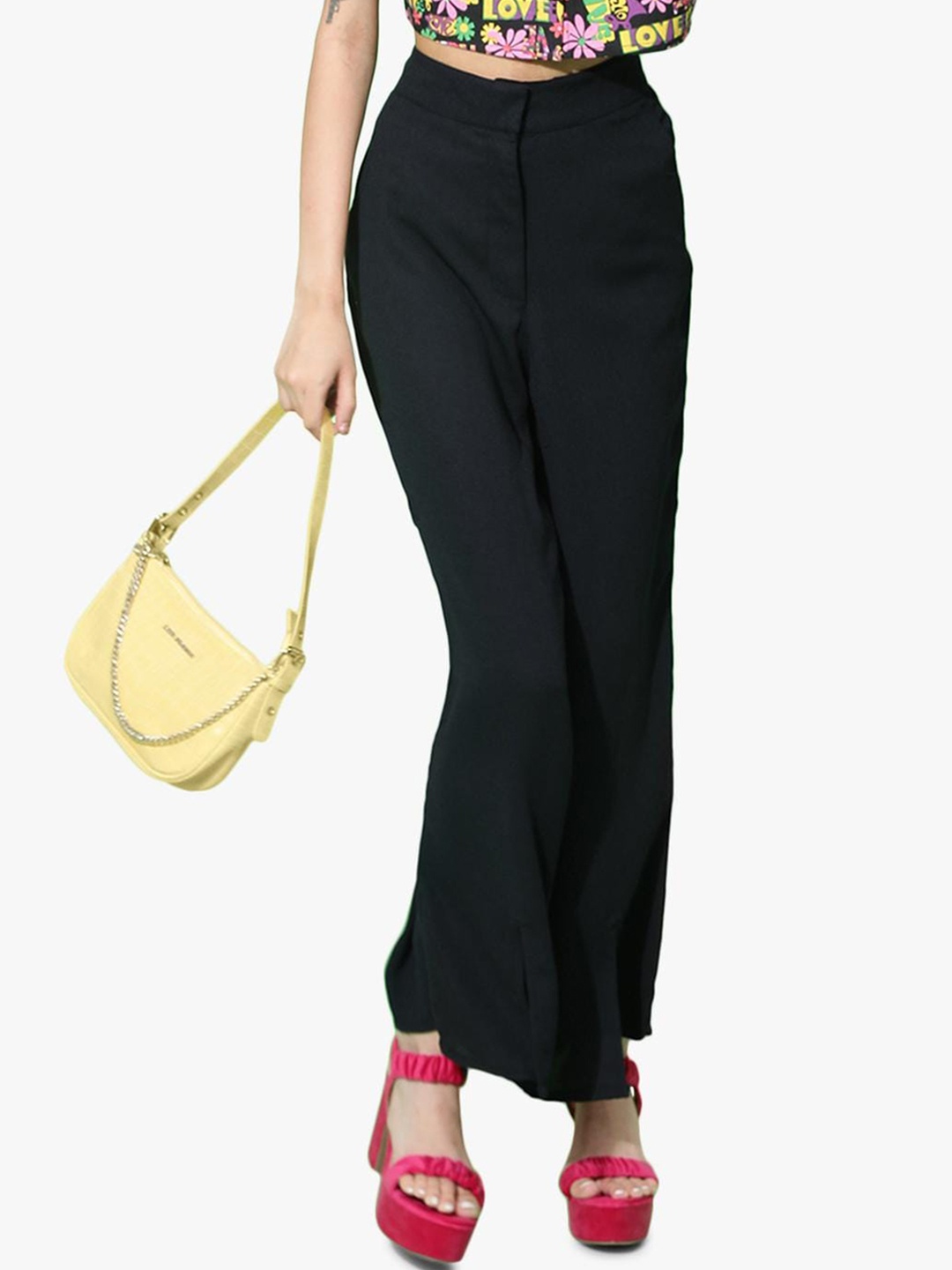 

Virgio Women Parallel Trousers, Black