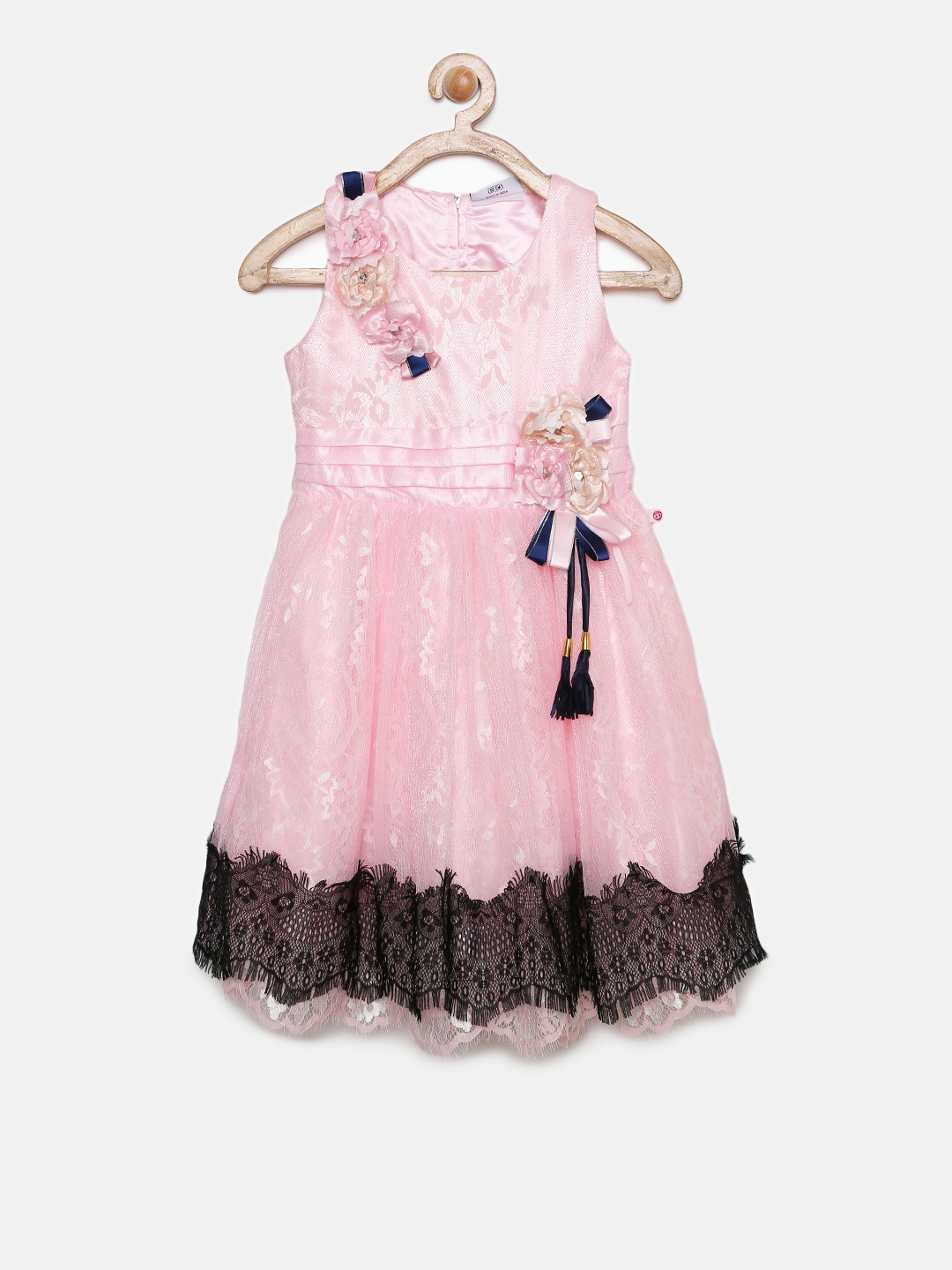 

Peppermint Girls Pink Embellished Fit and Flare Dress
