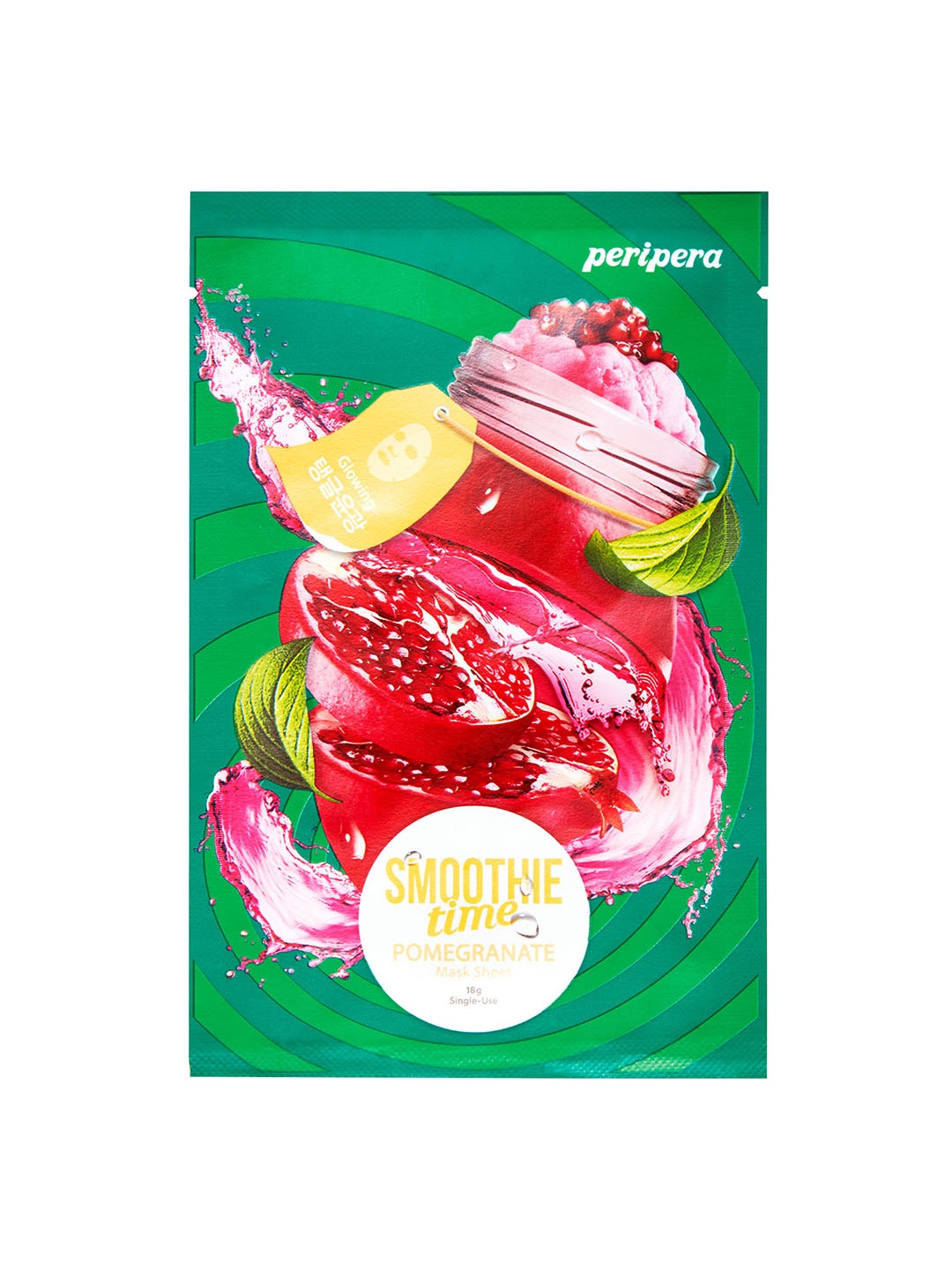 

peripera Smoothie Time Single-Use Mask Sheet 18g - Pomegranate Glowing 2, Red