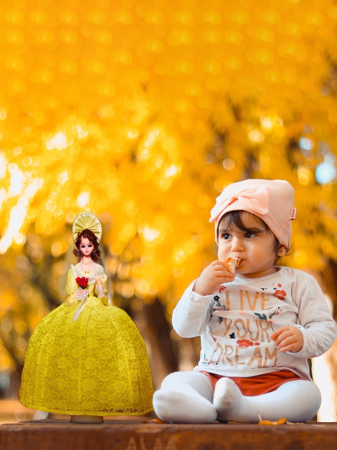 

PLANET of Toys Kids Yellow Cute Dancing Umbrella Doll