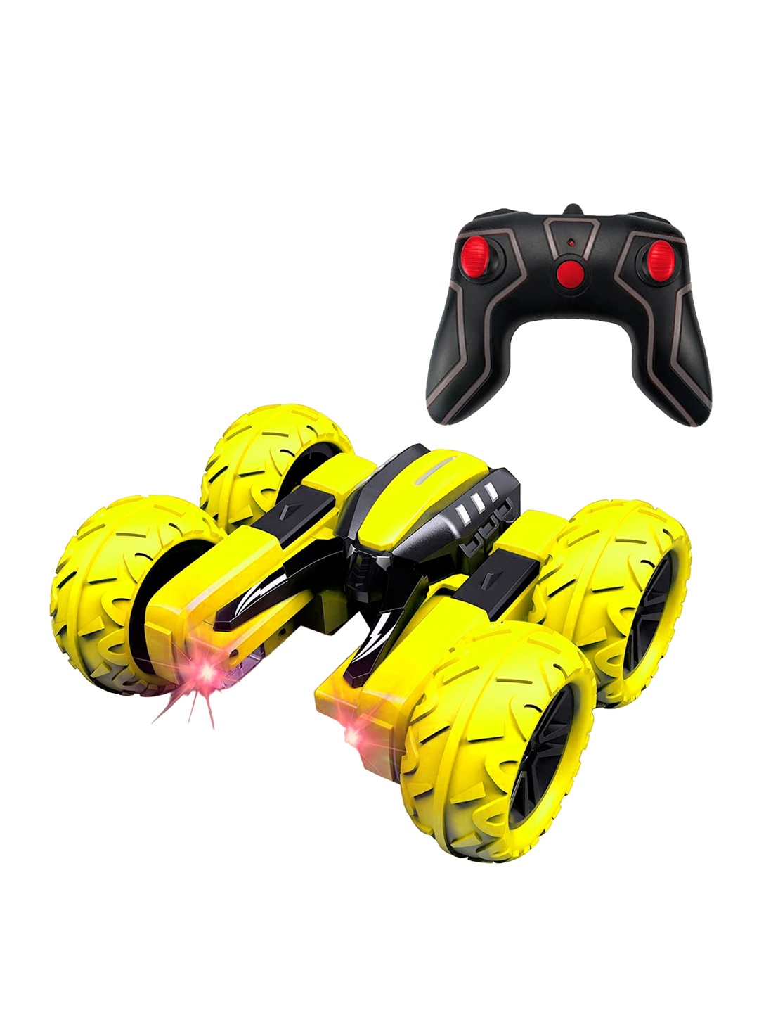 

PLANET of Toys Kids Remote Control Stunt RC Car, Yellow