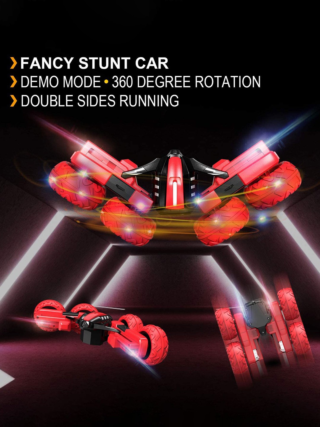 

PLANET of Toys Unisex Kids Remote Control Stunt RC Car, Blue