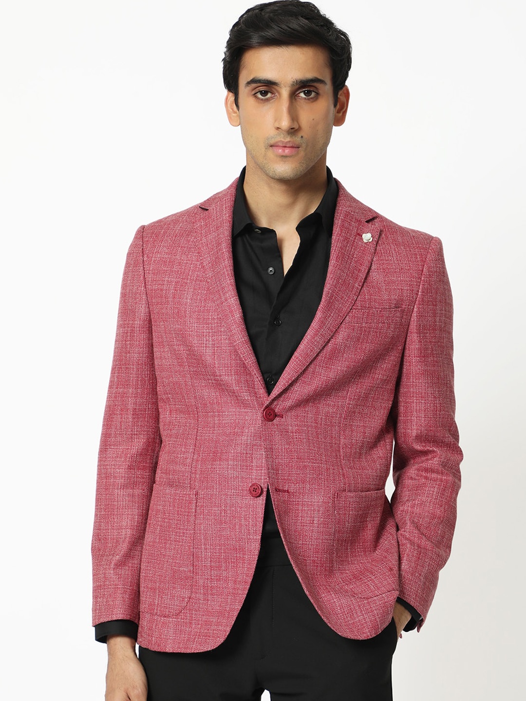 

RARE RABBIT Men Drew Tailored Fit Single-Breasted Blazers, Red