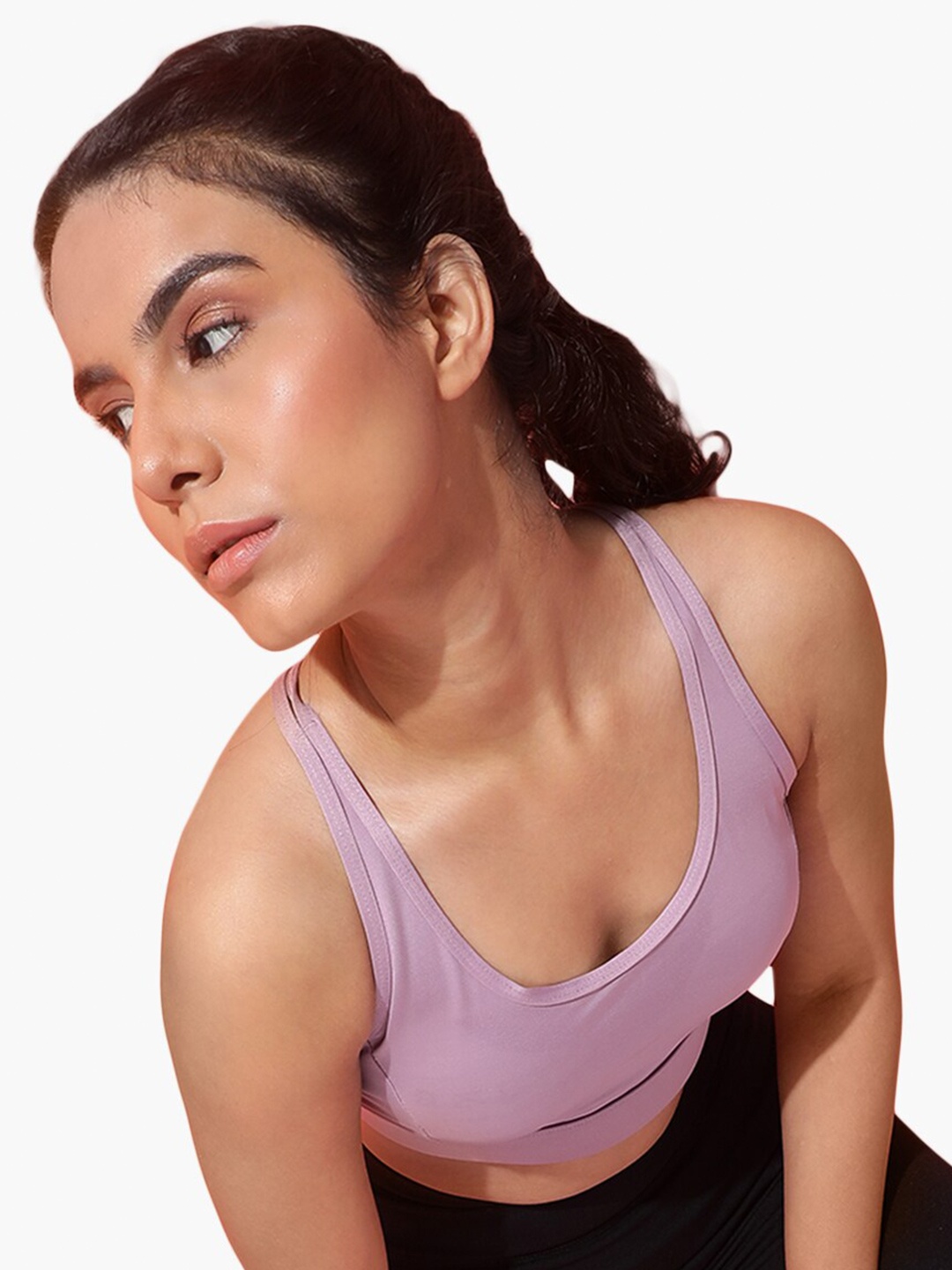 

Virgio Full Coverage Underwired Lightly Padded Workout Sports Bra With All Day Comfort, Purple