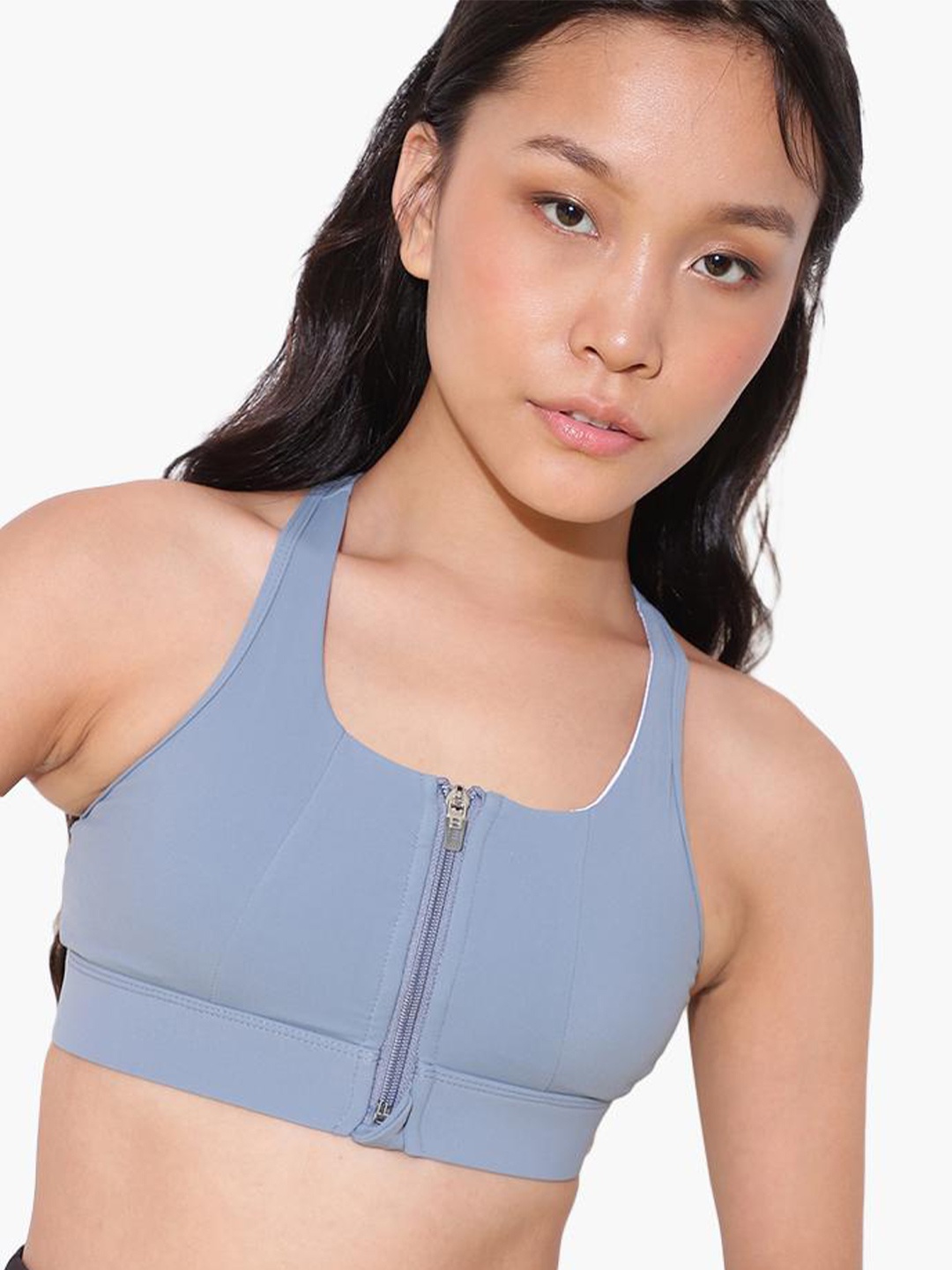 

Virgio Full Coverage Underwired Lightly Padded Workout Sports Bra With All Day Comfort, Grey