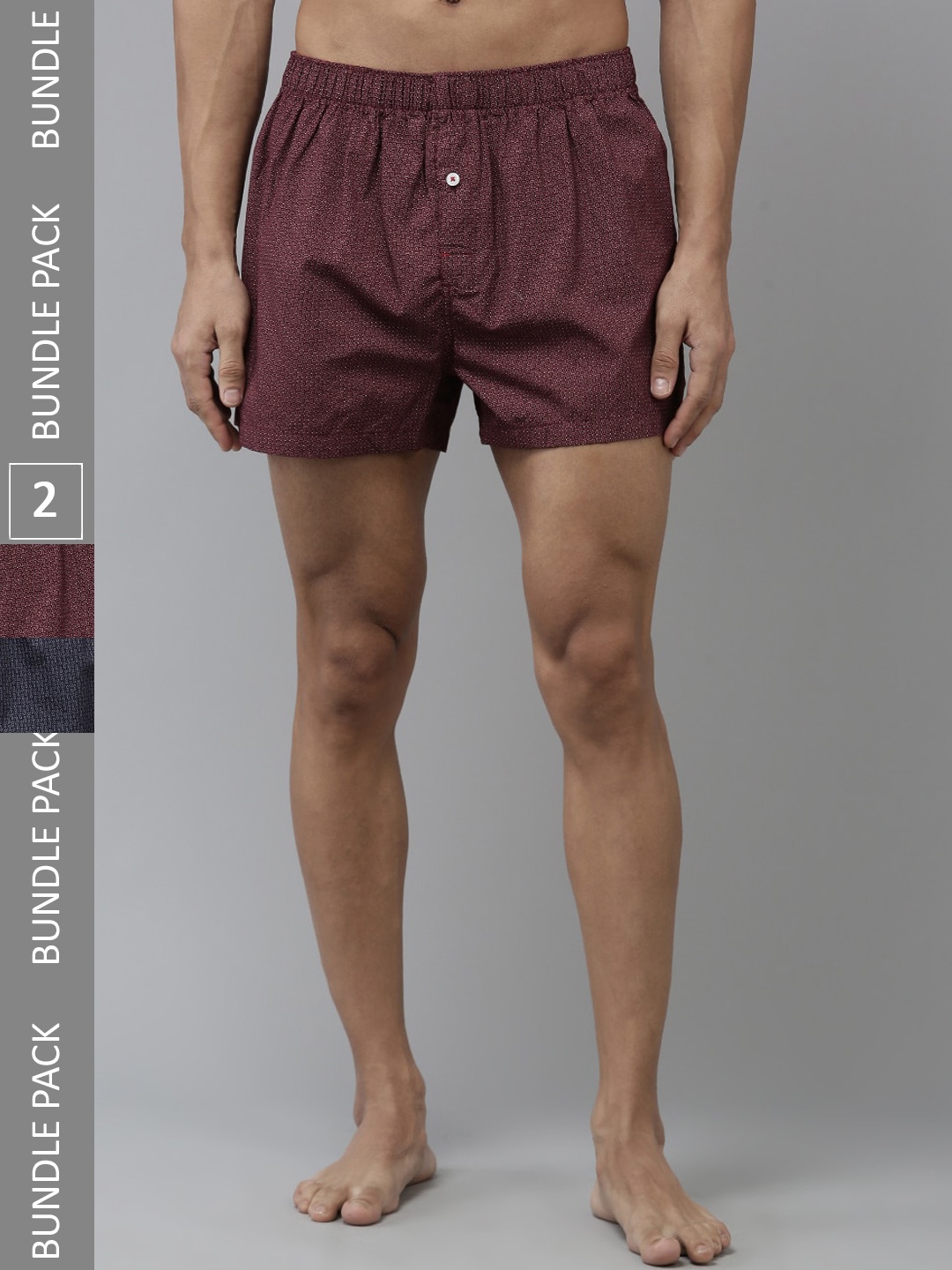 

THE BEAR HOUSE Pack Of 2 Assorted Cotton Boxers TBH-CHINS-R
