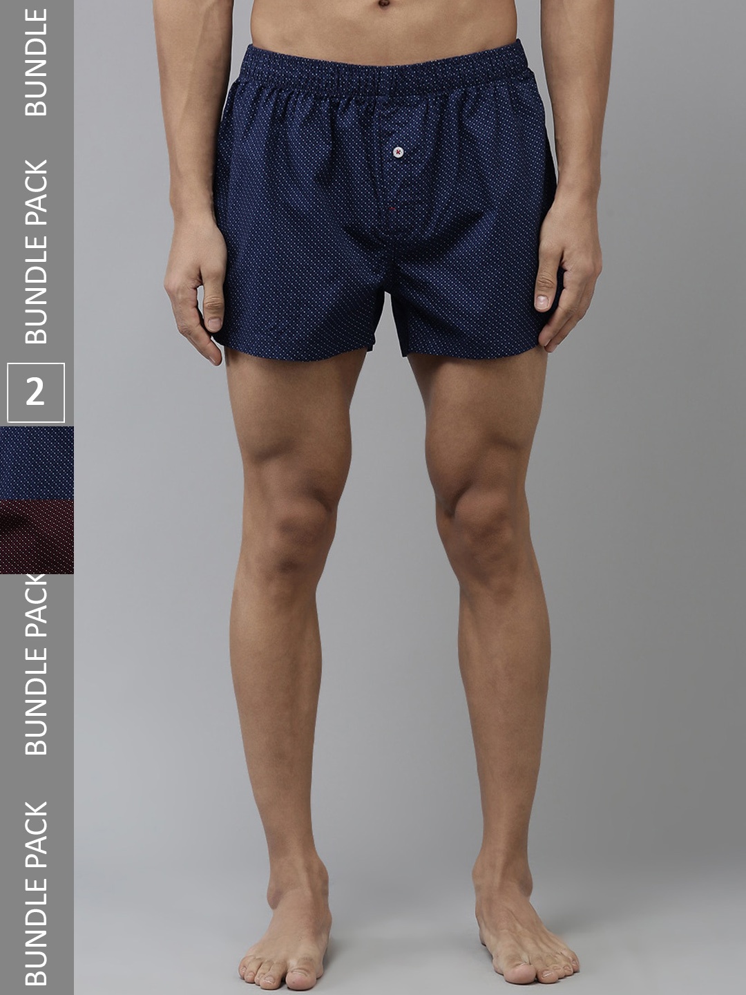 THE BEAR HOUSE Pack Of 2 Assorted Cotton Boxers TBH-CANARD-R