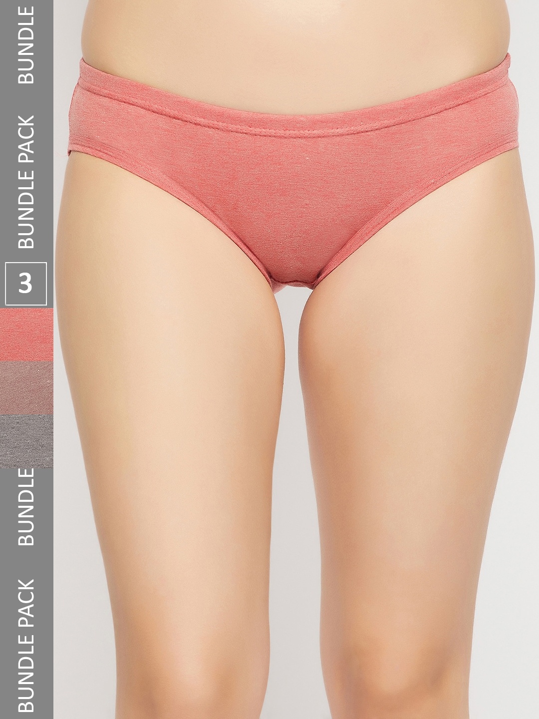 

Curves By ZeroKaata Pack Of 3 Assorted Cotton Anti-Microbial Basic Briefs