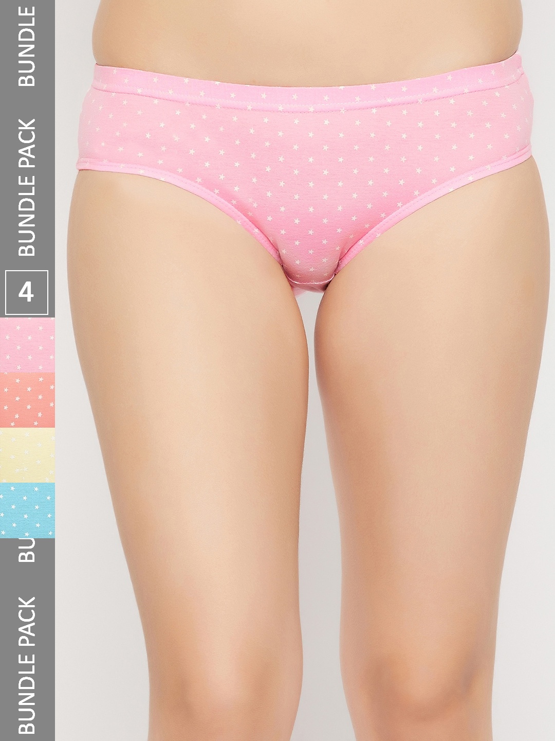 

Curves By ZeroKaata Pack Of 4 Assorted Printed Cotton Briefs CZMLPO4RPTPTY36