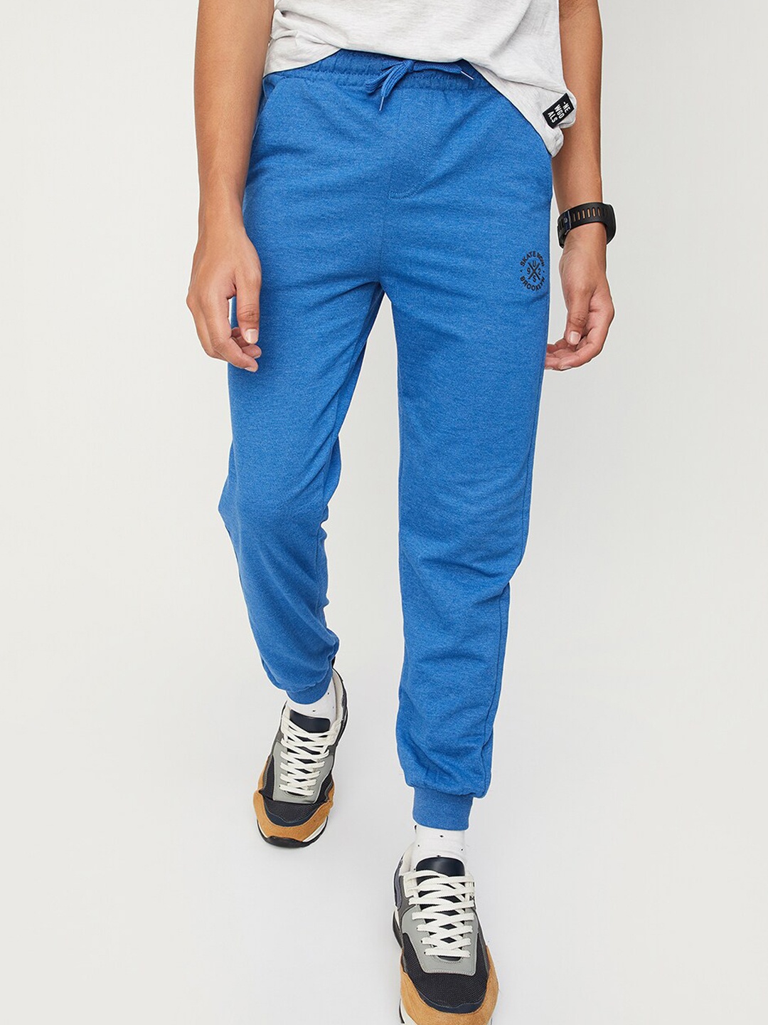 

max Boys Mid Rise Joggers, Blue