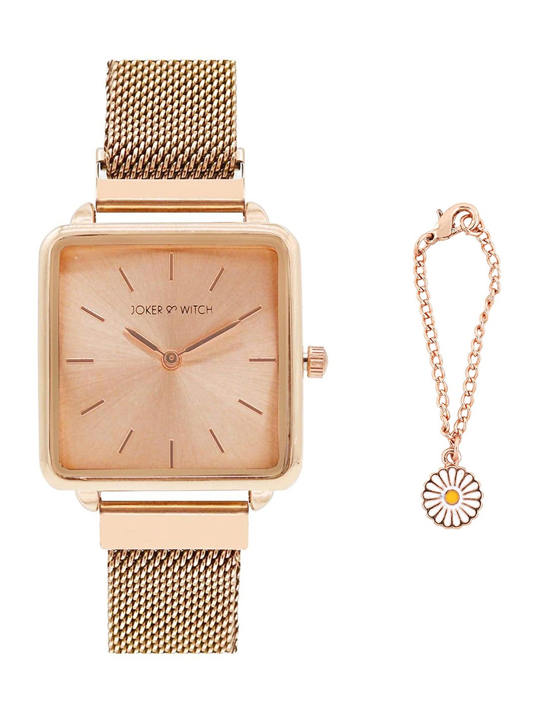 

JOKER & WITCH Women Watch Gift Set JWWCSET28, Rose gold