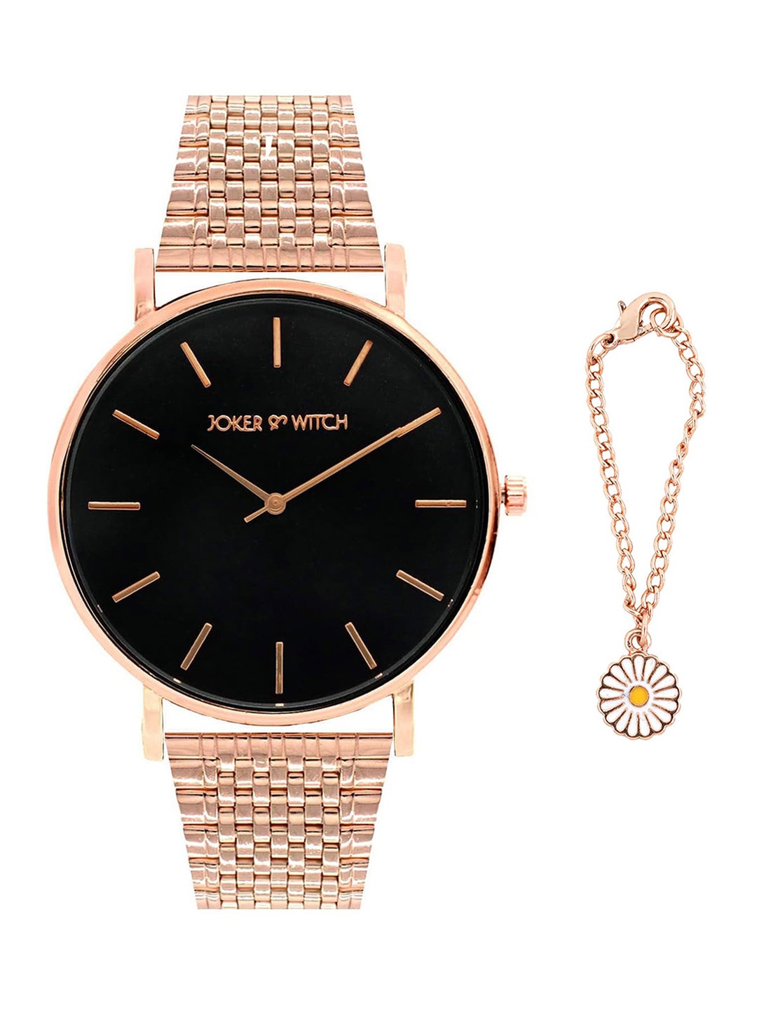 

JOKER & WITCH Women Analogue Watch Gift Set JWWCSET50, Rose gold