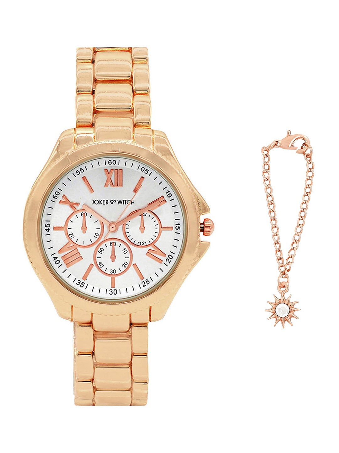 

JOKER & WITCH Women Sun Watch Gift Set, White
