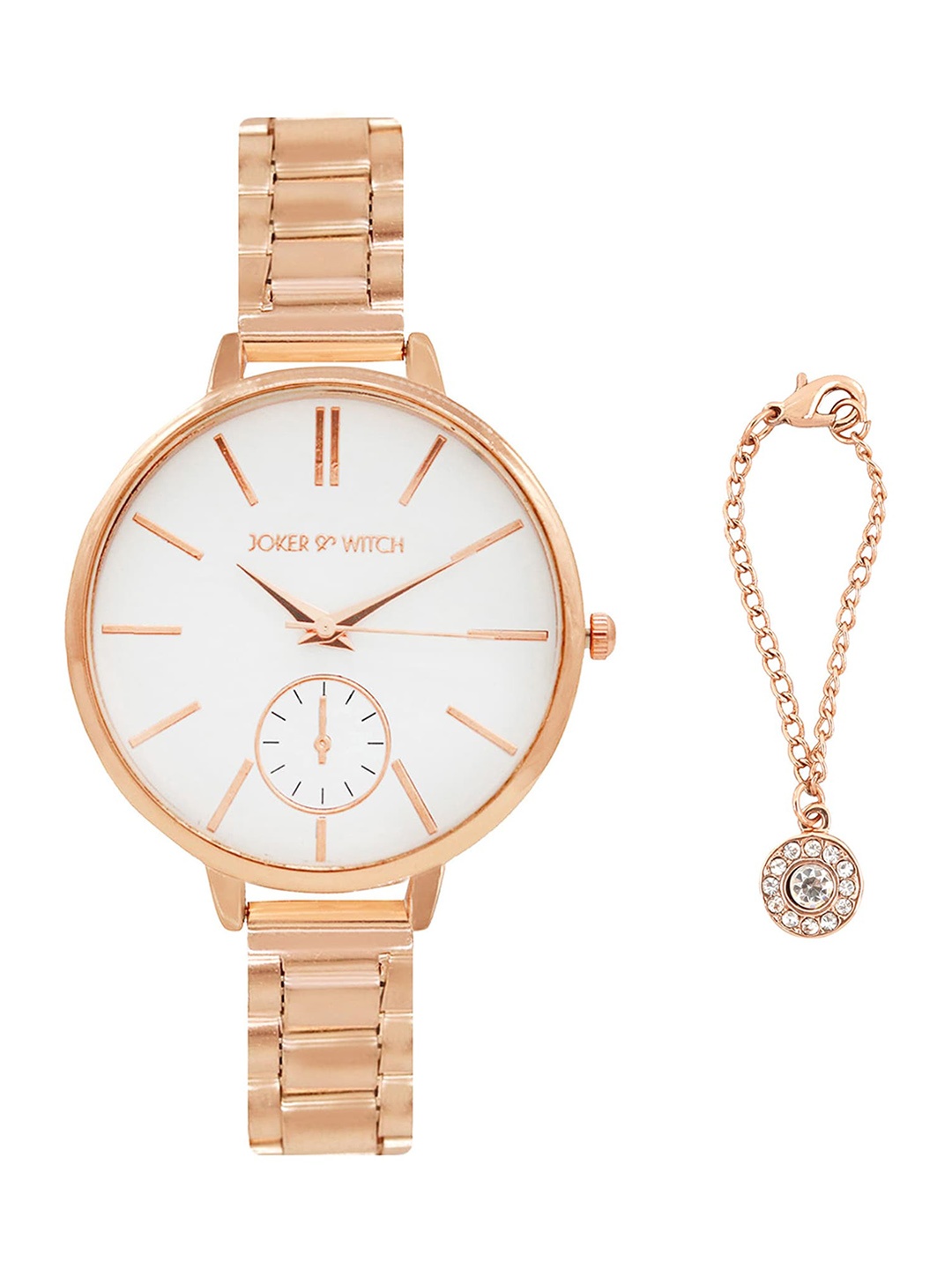 

JOKER & WITCH Women Watch Gift Set JWWCSET16, Rose gold