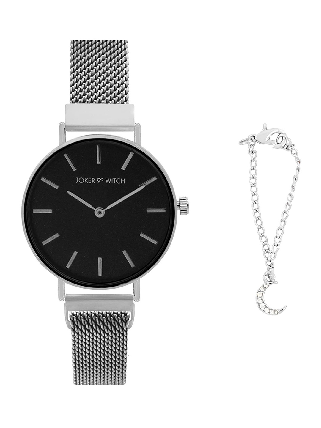 

JOKER & WITCH Women Watch Gift Set JWWCSET27, Silver