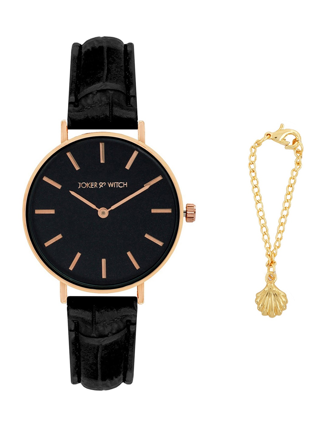 

JOKER & WITCH Women Watch Gift Set, Black