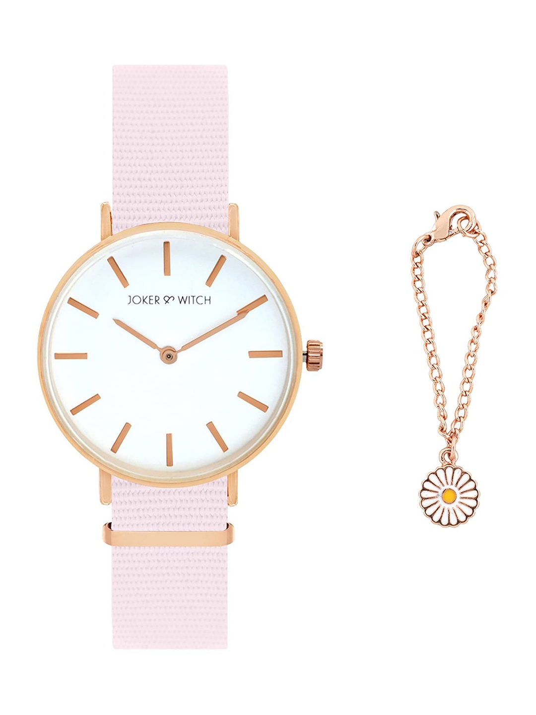 

JOKER & WITCH Women Rainbow Love Watch Gift Set, White