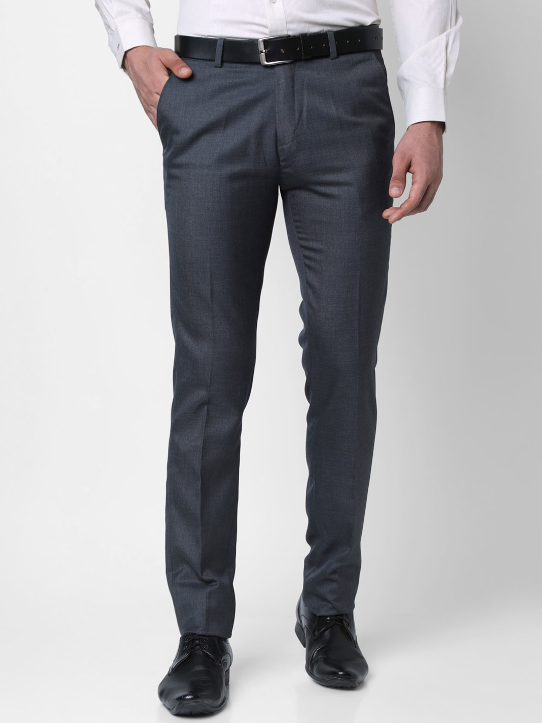 

INSPIRO Men Slim Fit Formal Trousers, Grey