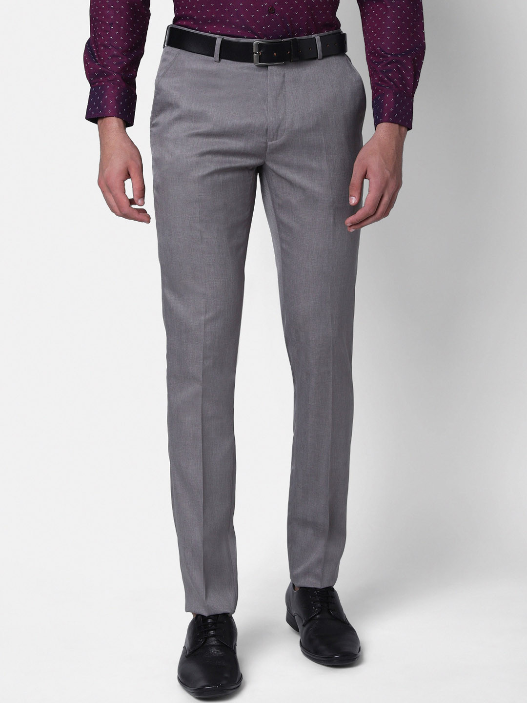 

INSPIRO Men Slim Fit Formal Trousers, Grey