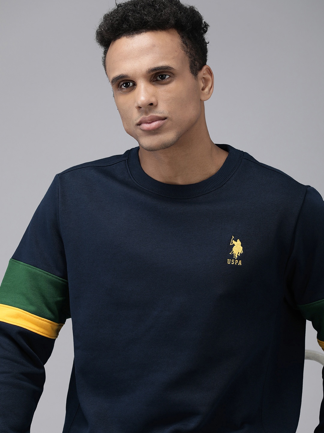 

U.S. Polo Assn. Round Neck Sweatshirt, Navy blue