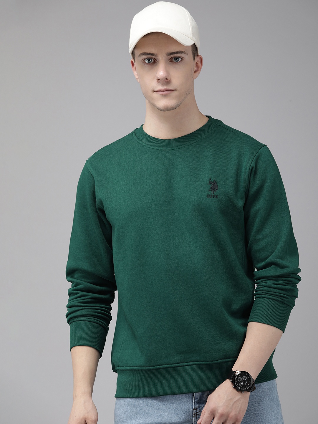 

U.S. Polo Assn. Round Neck Sweatshirt, Green