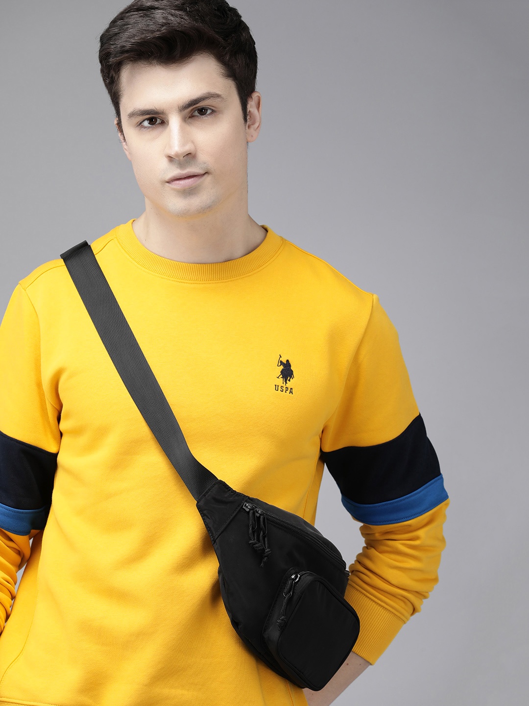 

U.S. Polo Assn. Round Neck Sweatshirt, Yellow