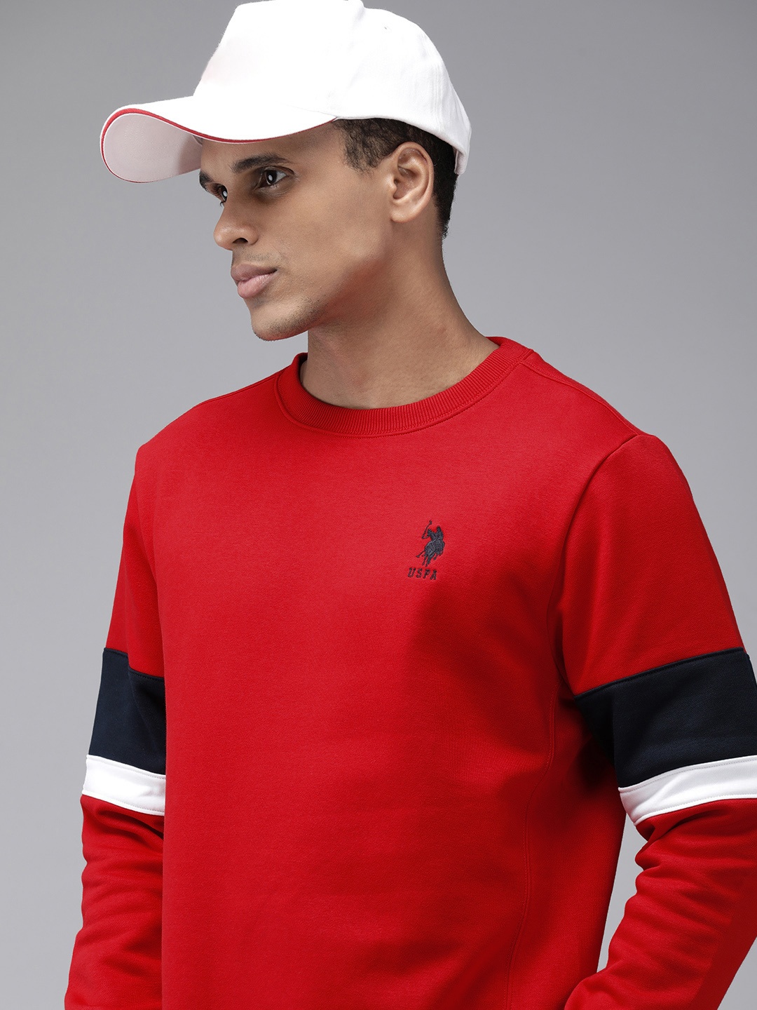 

U.S. Polo Assn. Round Neck Sweatshirt, Red