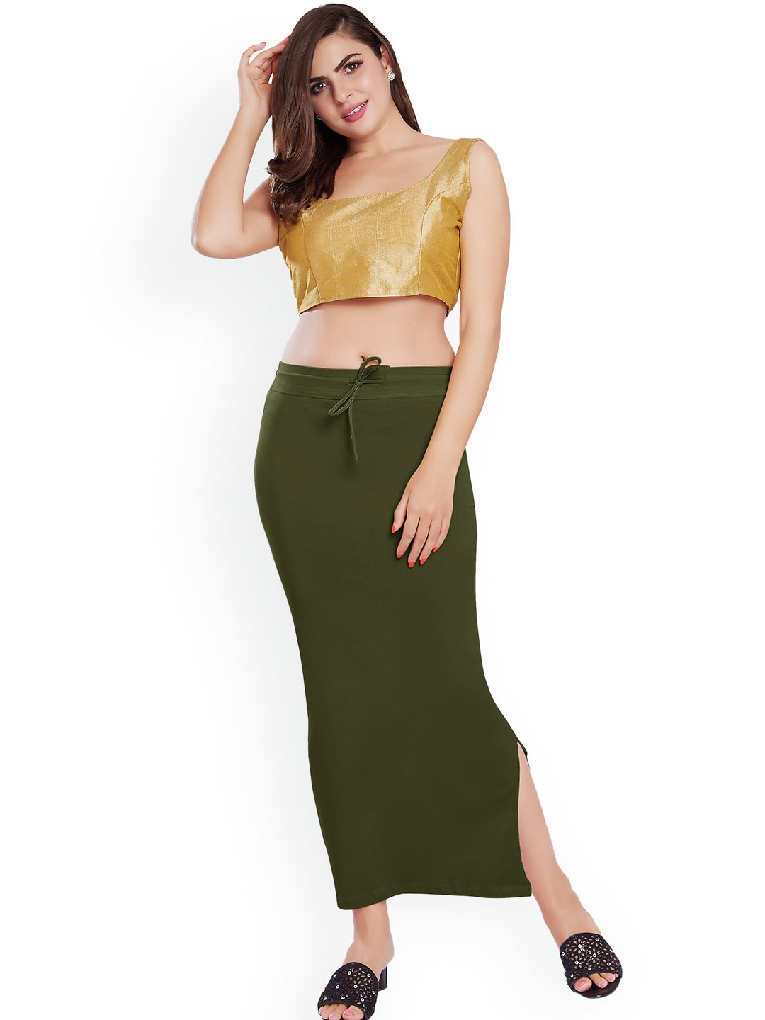 

Rani Saahiba Mid-Rise Saree Shapewear, Green