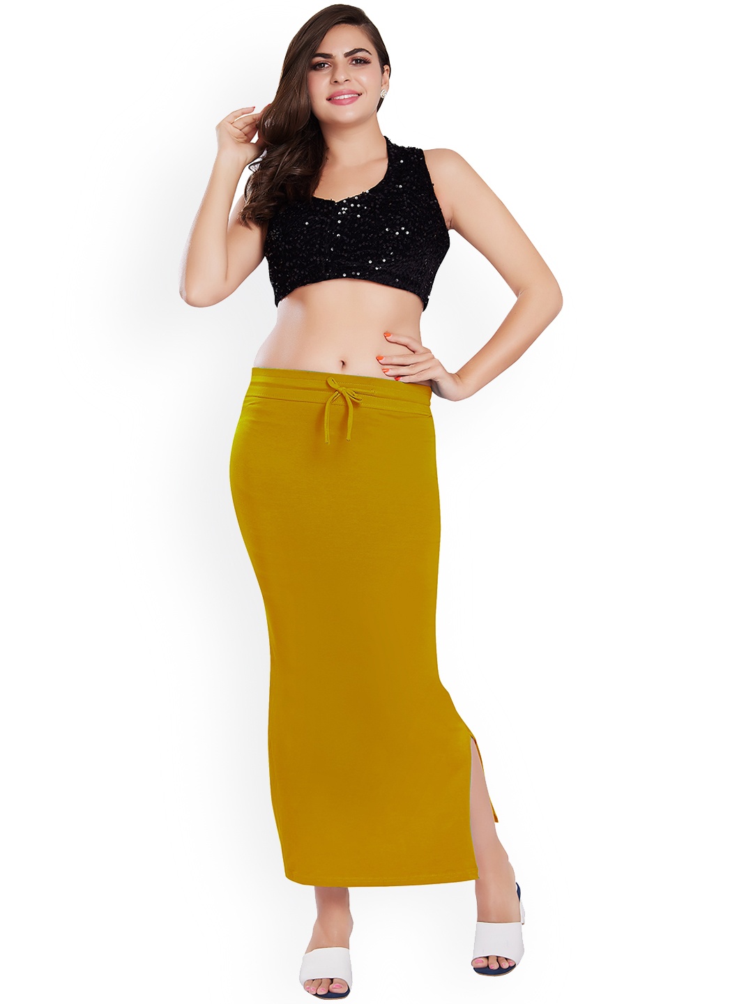 

Rani Saahiba Slim Fishcut Saree Shapewear, Gold