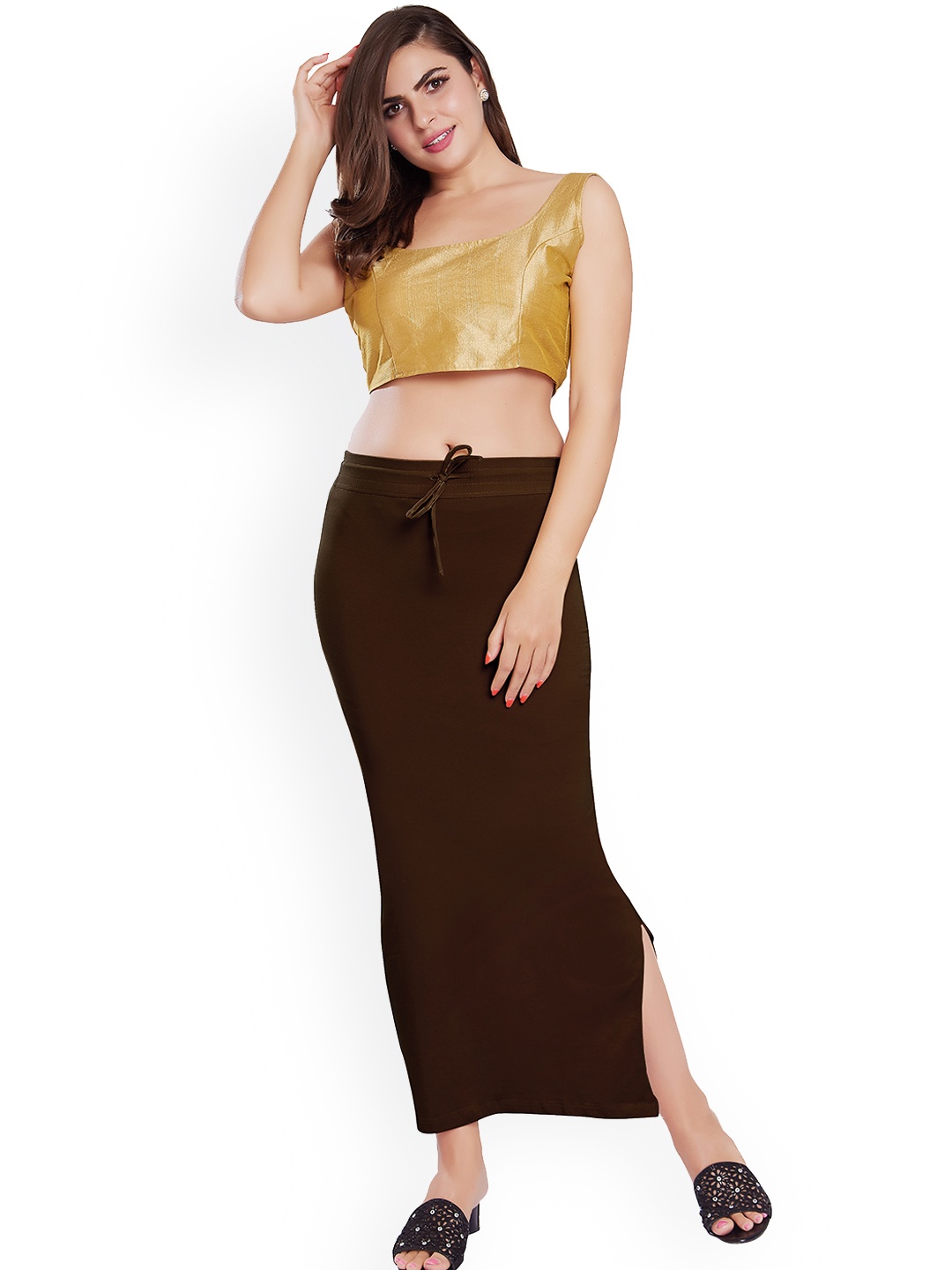 

Rani Saahiba Fishcut Saree Shapewear, Brown