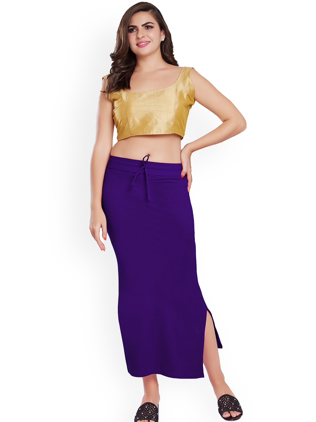 

Rani Saahiba Slim Fishcut Saree Shapewear, Purple