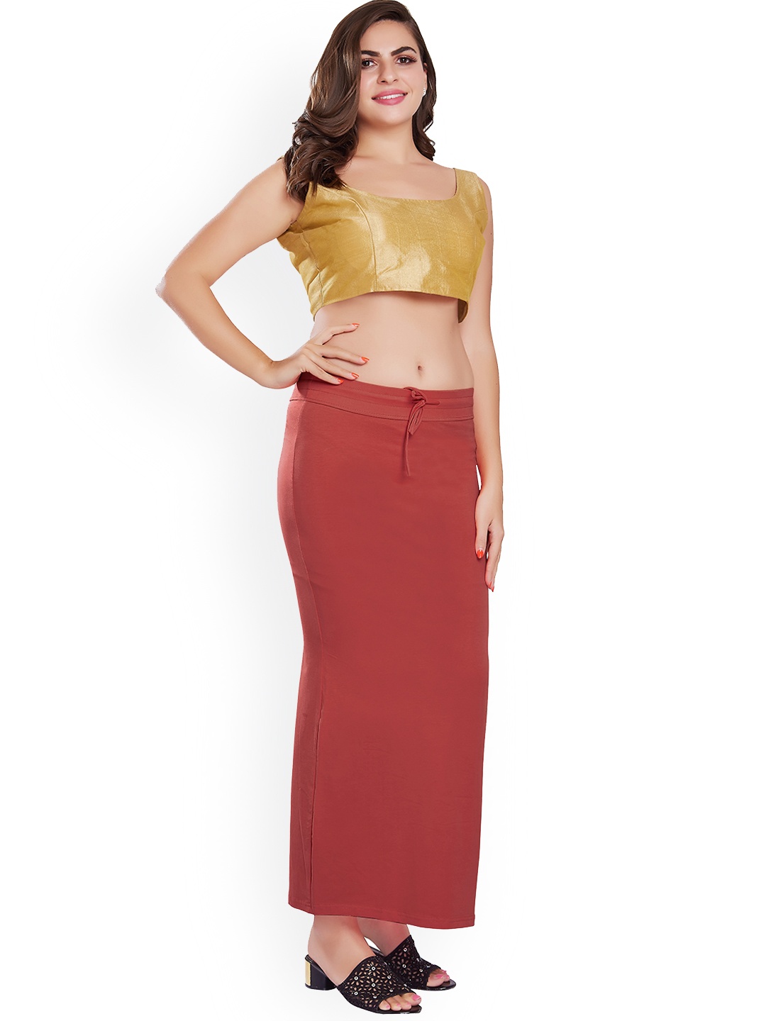 

Rani Saahiba Mid-Rise Saree Shapewear, Coral