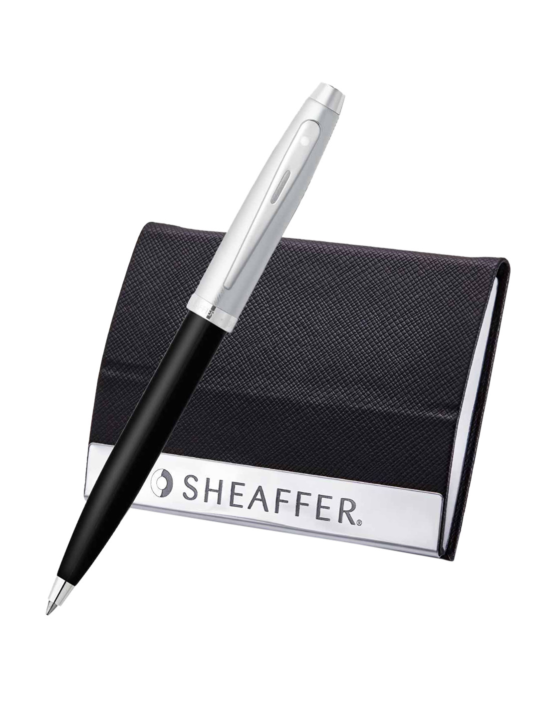 

Sheaffer Black 9313 Ballpoint Pen With Business Card Holder
