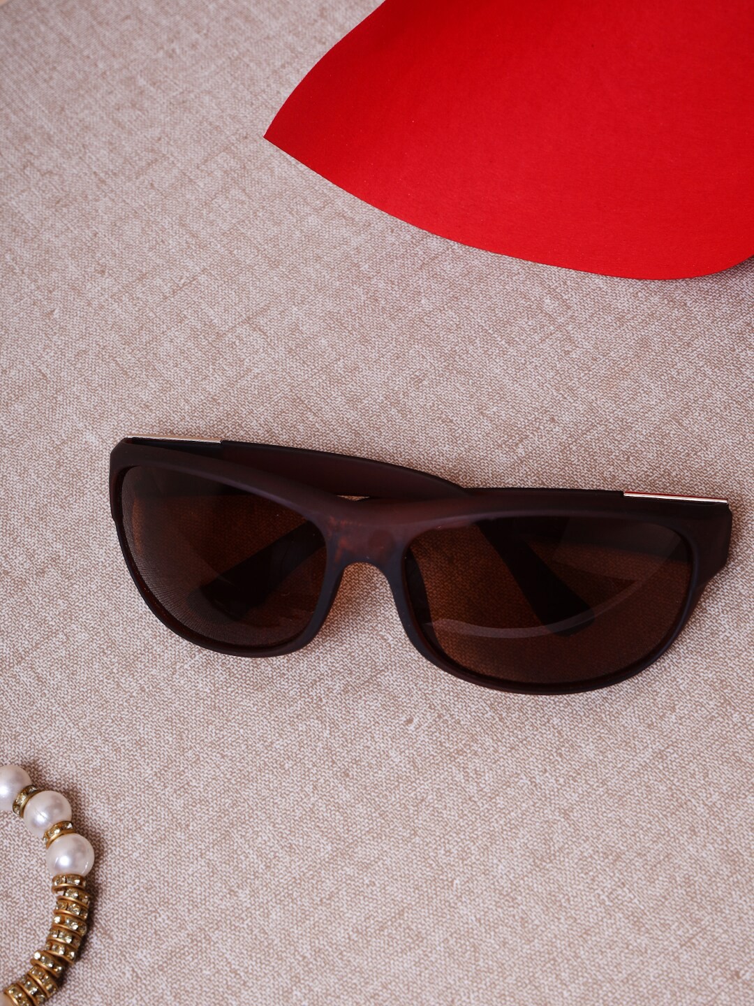 

Kastner Unisex Set Of 2 Oval Sunglasses With UV Protected Lens REL_CM2_FASTCOPY_BRN, Brown