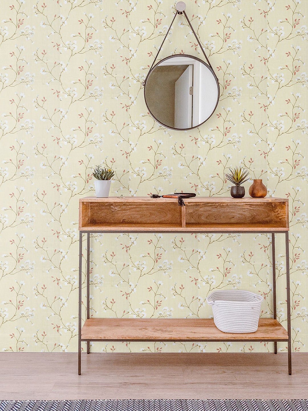 

Asian Paints ezyCR8 Self-Adhesive Peel & Stick Wallpaper (45 x 500 cm), Beige