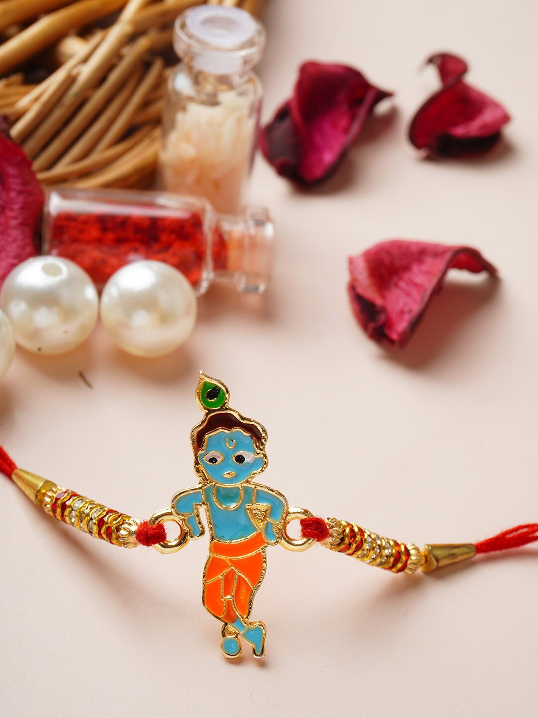 

Ferosh Bal Krishna Thread Rakhi, Blue