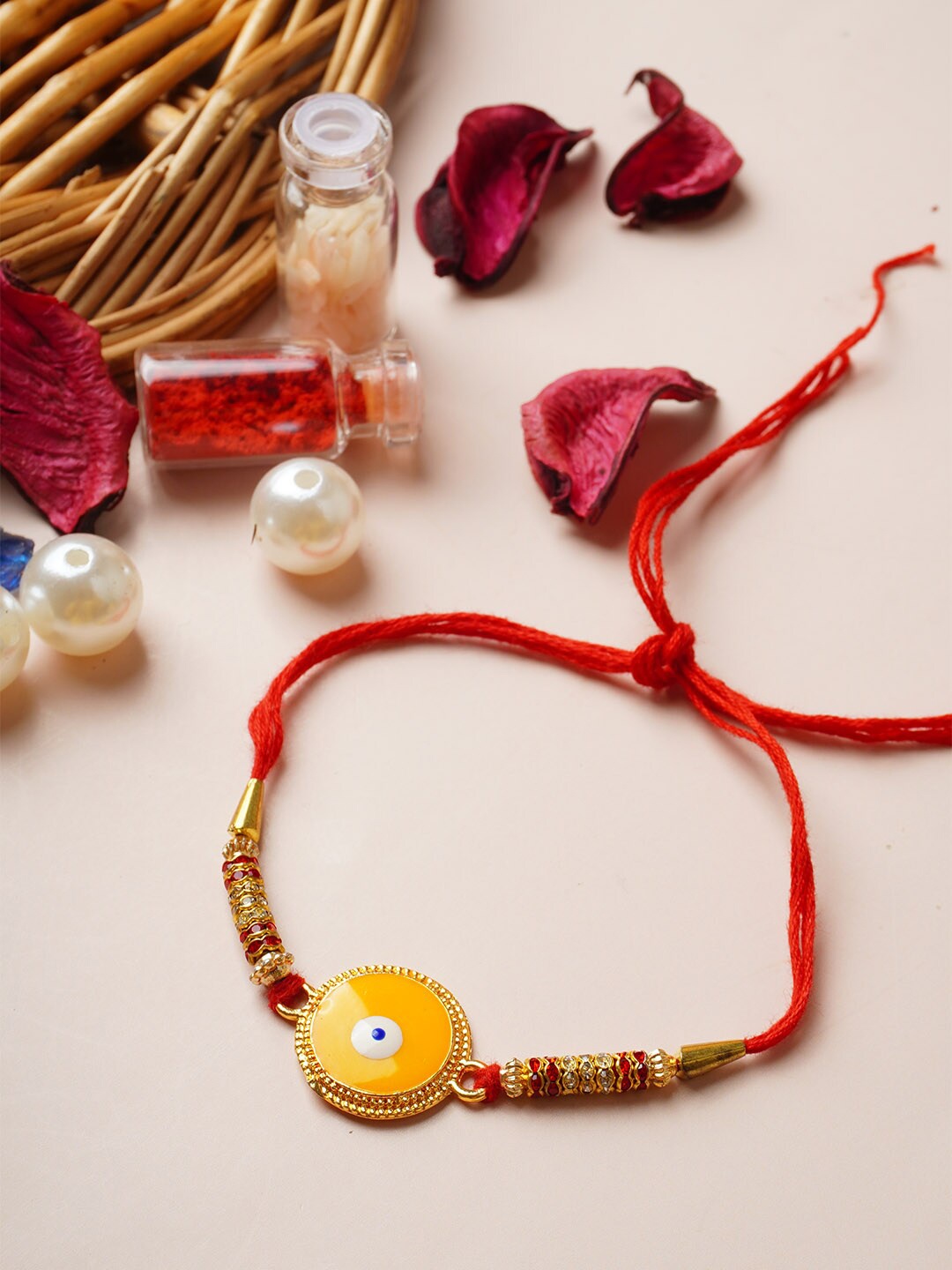 

Ferosh Evil Eye Thread Rakhi, Red