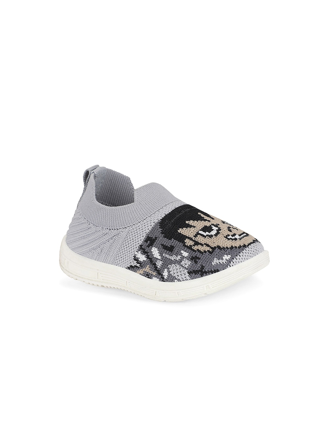 

NEOBABY Infants Printed Lightweight Musical Slip-On Sneakers, Grey