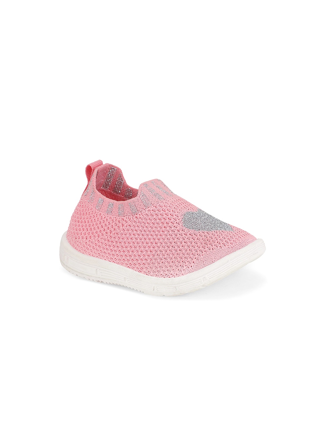 

NEOBABY Infants Textured Lightweight Musical Slip-On Sneakers, Pink