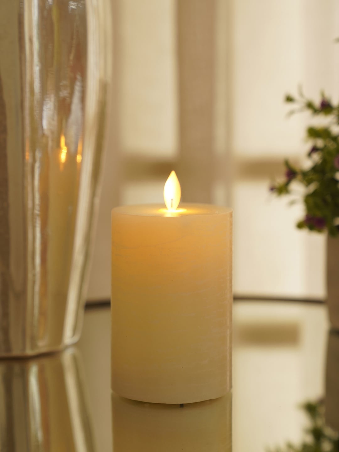 

Pure Home and Living White LED Flickering Flame Candles
