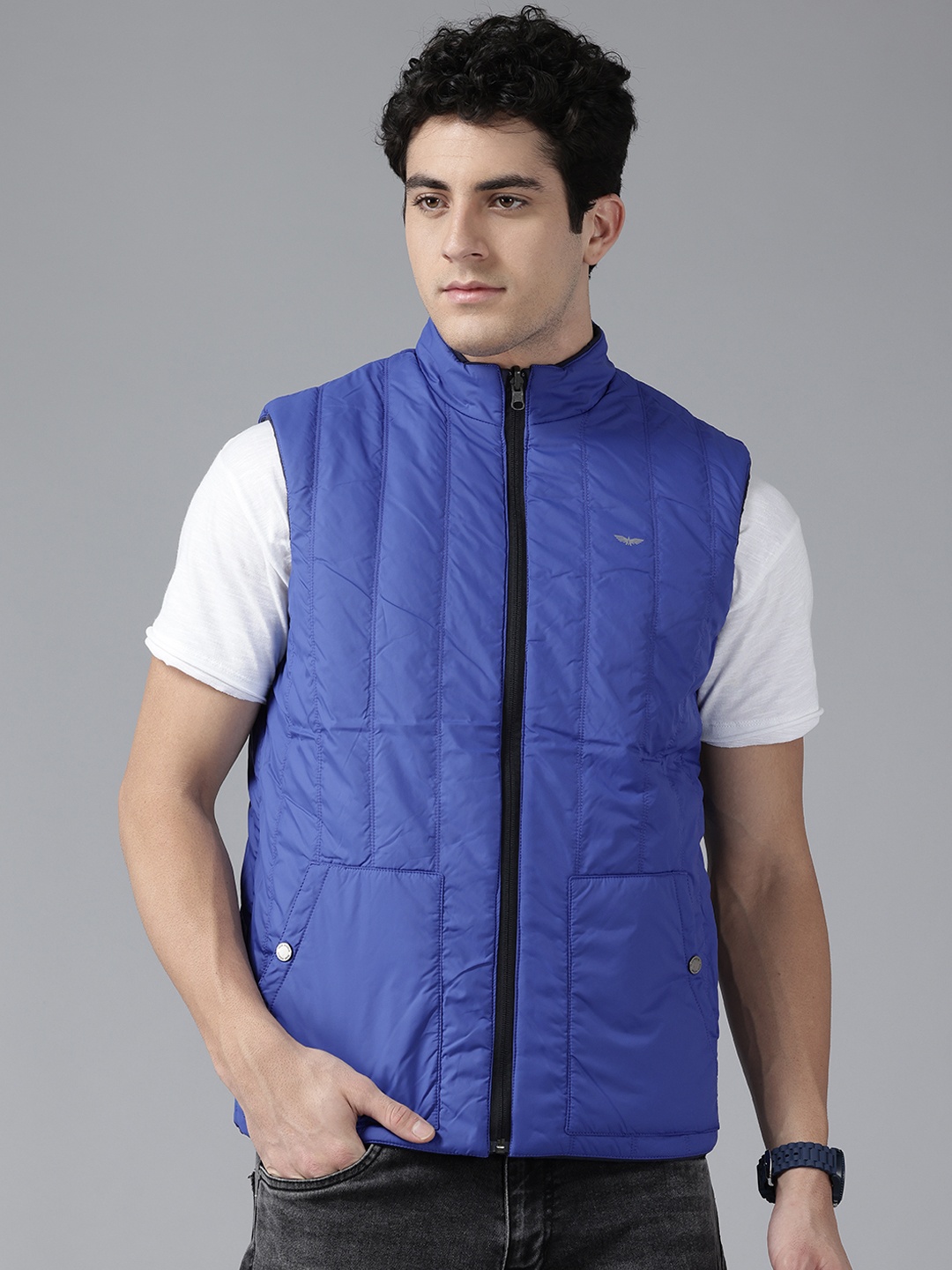 

Park Avenue Padded Reversible Gilet Jacket, Blue