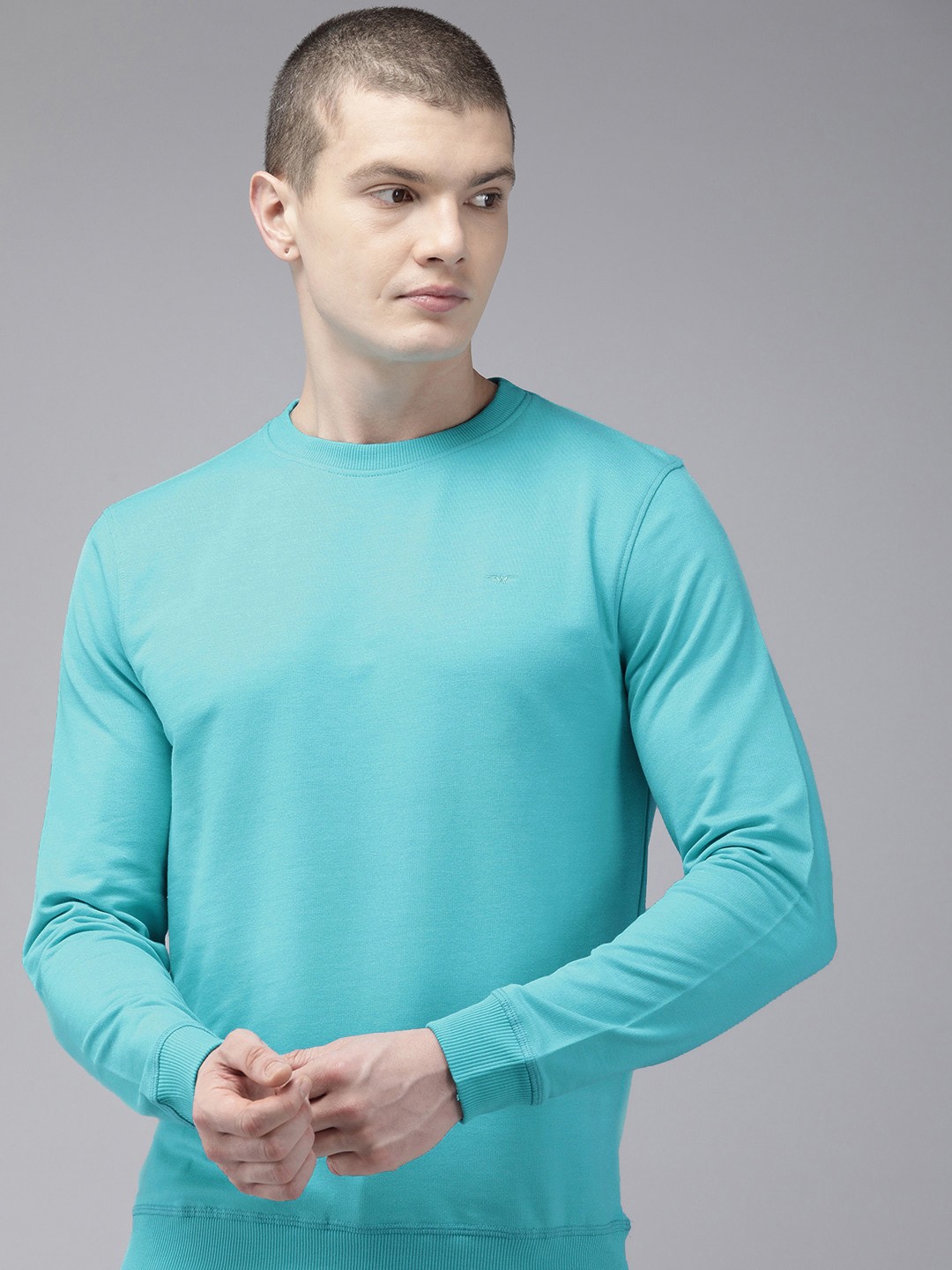 

Park Avenue Solid Long Sleeves Sweatshirt, Blue